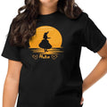 Youth Hula Sunset Shirt: Retro Hawaii Hula Dancer Tee