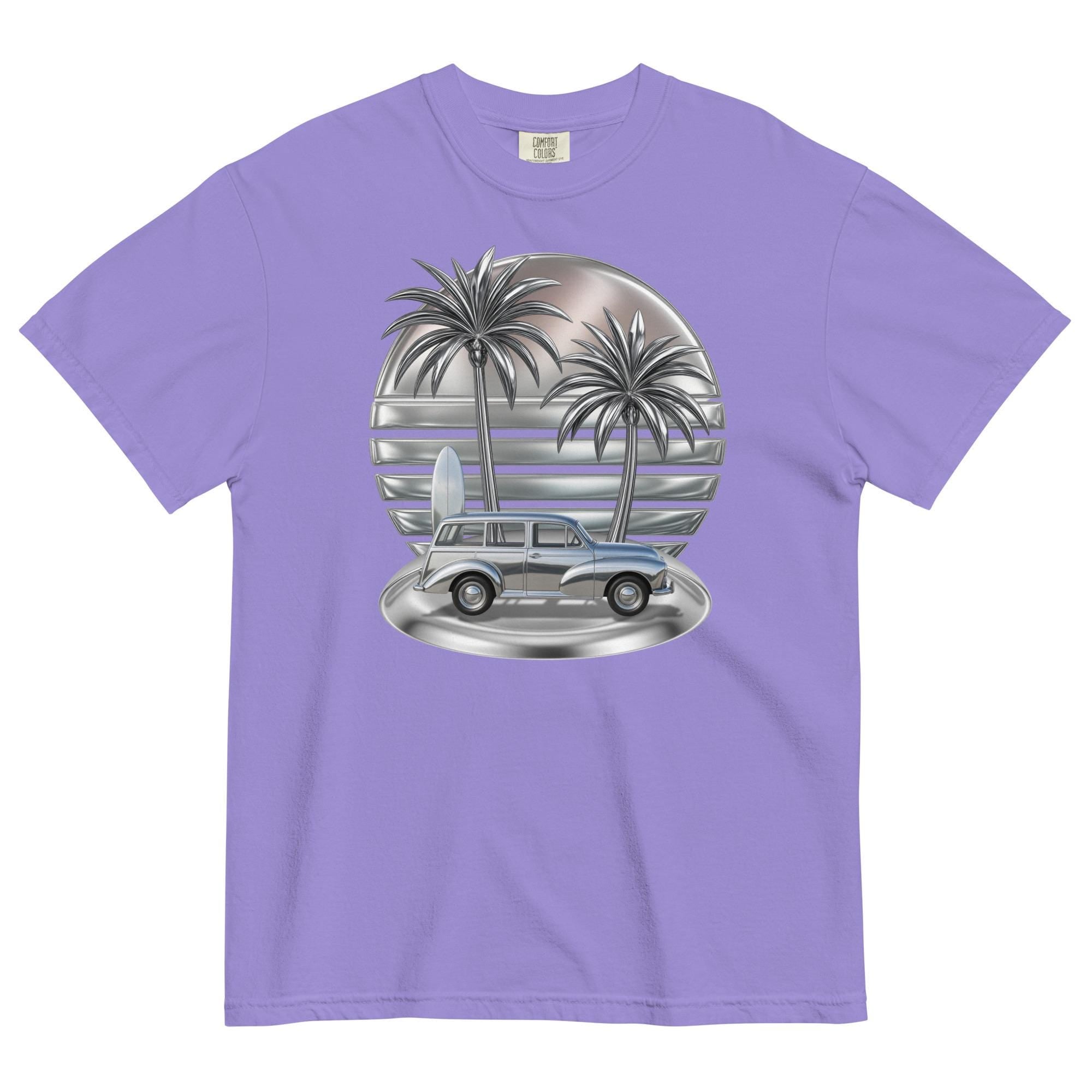 Tropical classic car shirt Comfort Colors Chrome sunset t-shirt