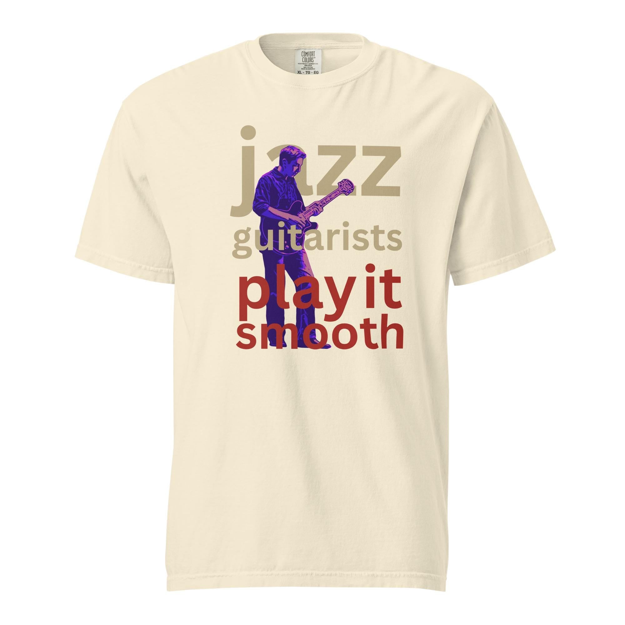 Jazz Guitar Shirt Comfort Colors guitarist t-shirt Unisex garment-dyed heavyweight t-shirt