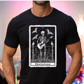 Guitar Player Skeleton Shirt Gildan guitarist tee Tarot card inspired rock band t-shirt Unisex classic tee