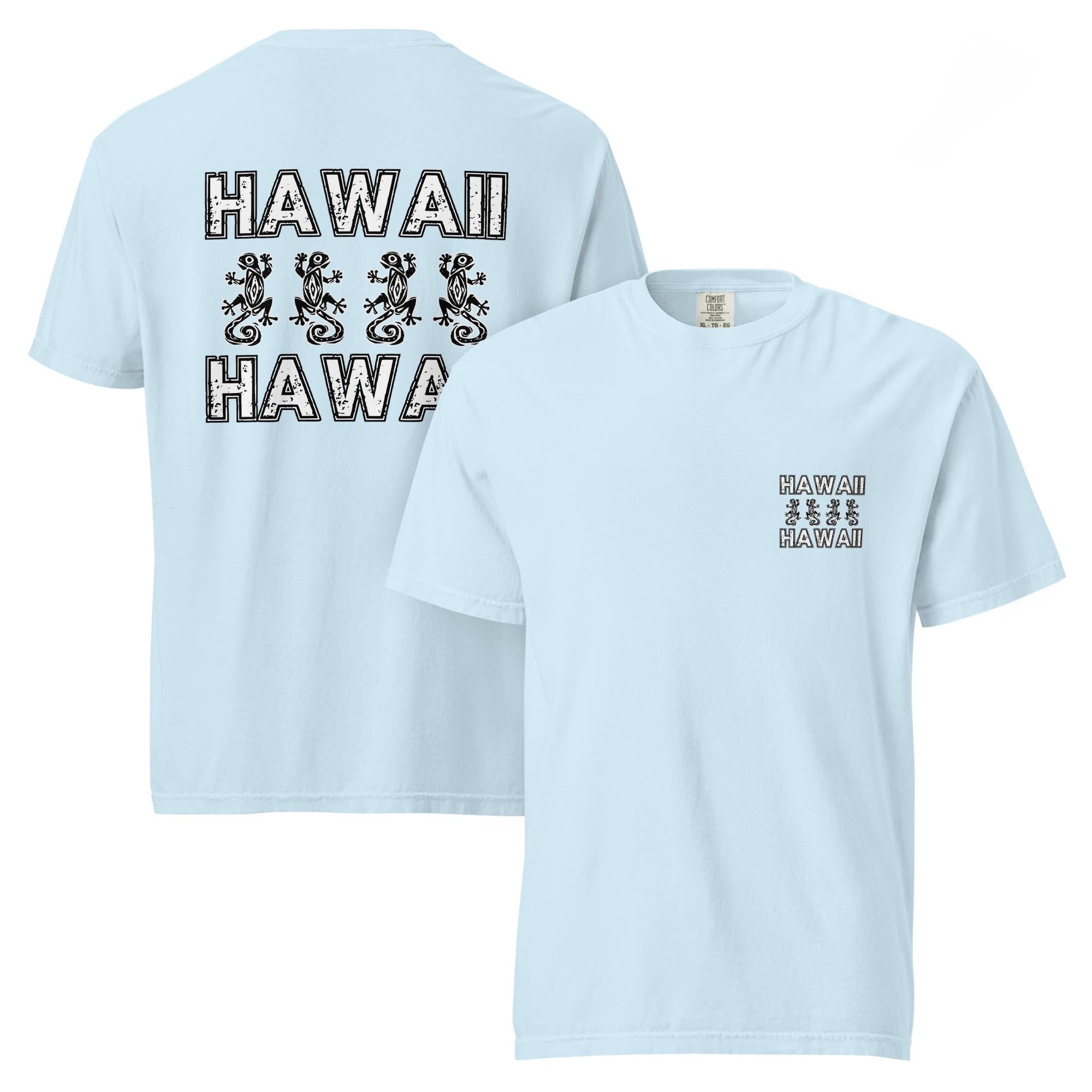 Hawaii back print t-shirt Comfort Colors Hawaii geckos shirt