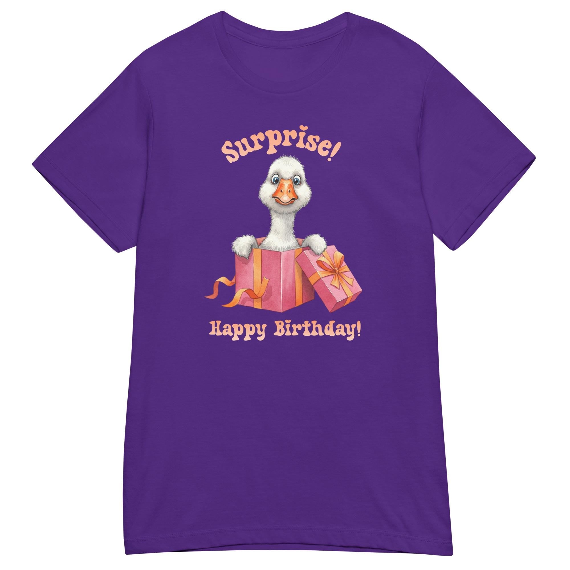 Surprise Birthday Shirt Women’s Birthday T-shirt Goose Birthday tee softstyle t-shirt