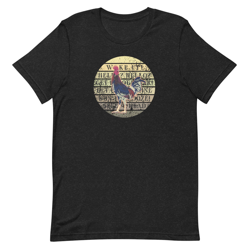 Rooster T-Shirt Wake up Rooster tee, Bella Canvas Chicken Tshirt gift for rooster lover, chicken owner shirt