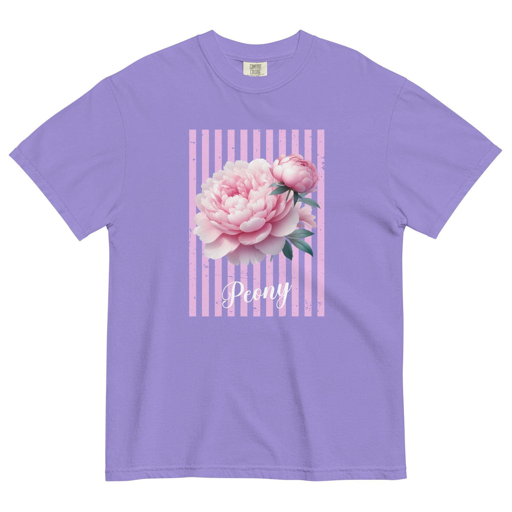 Comfort Colors Peony T-Shirt: Pink Floral Graphic Tee, Peony Lover Gift
