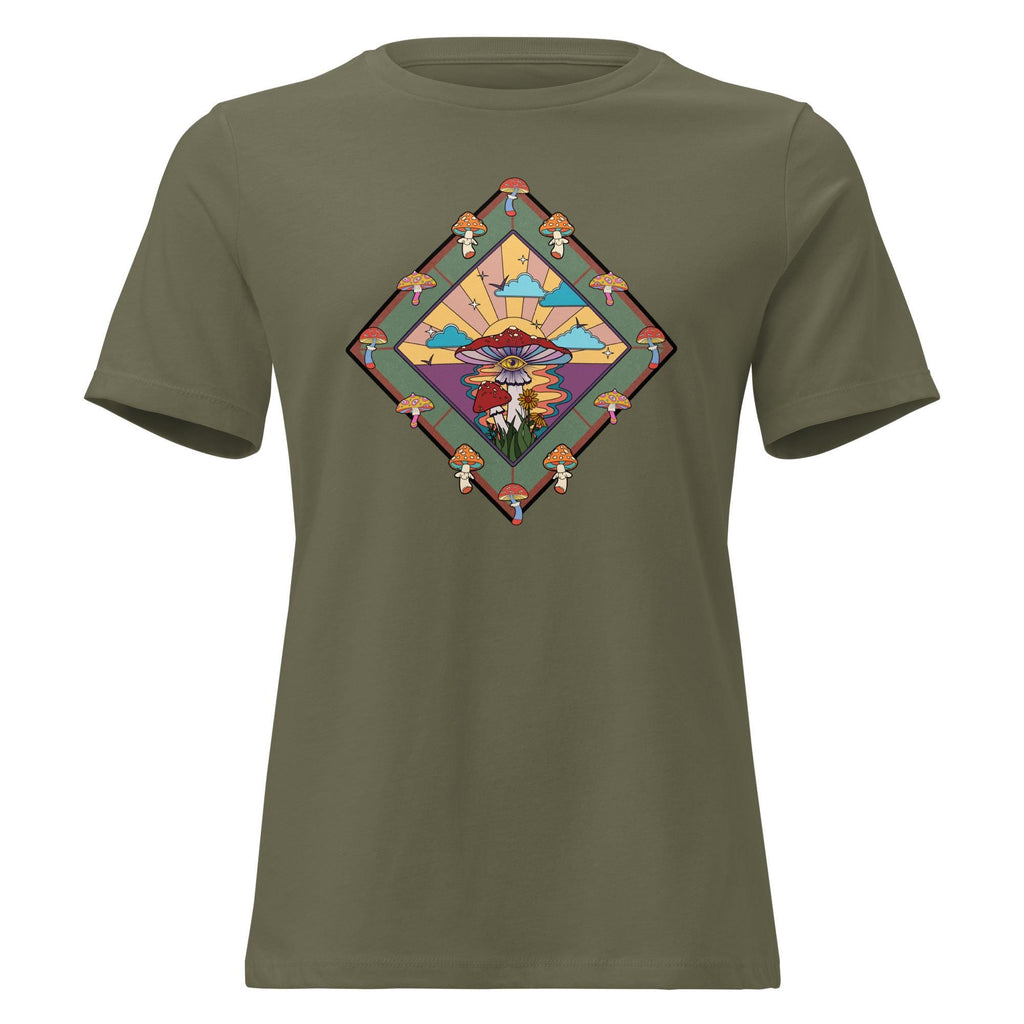 Mushrooms womens t-shirt gift for mushroom lover Bella-Canvas Women's Relaxed T-Shirt