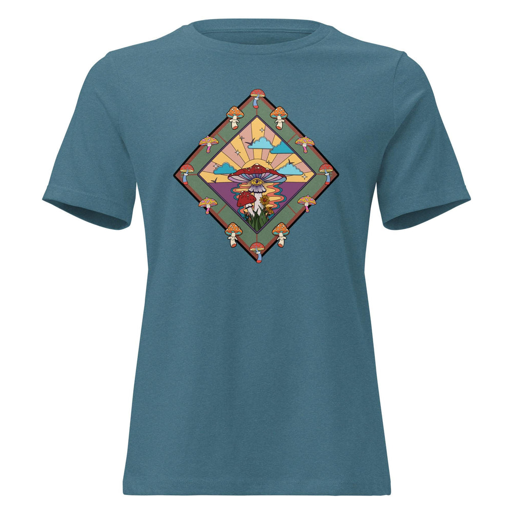 Mushrooms womens t-shirt gift for mushroom lover Bella-Canvas Women's Relaxed T-Shirt