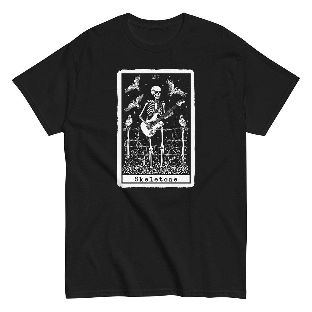 Guitar Player Skeleton Shirt Gildan guitarist tee Tarot card inspired rock band t-shirt Unisex classic tee