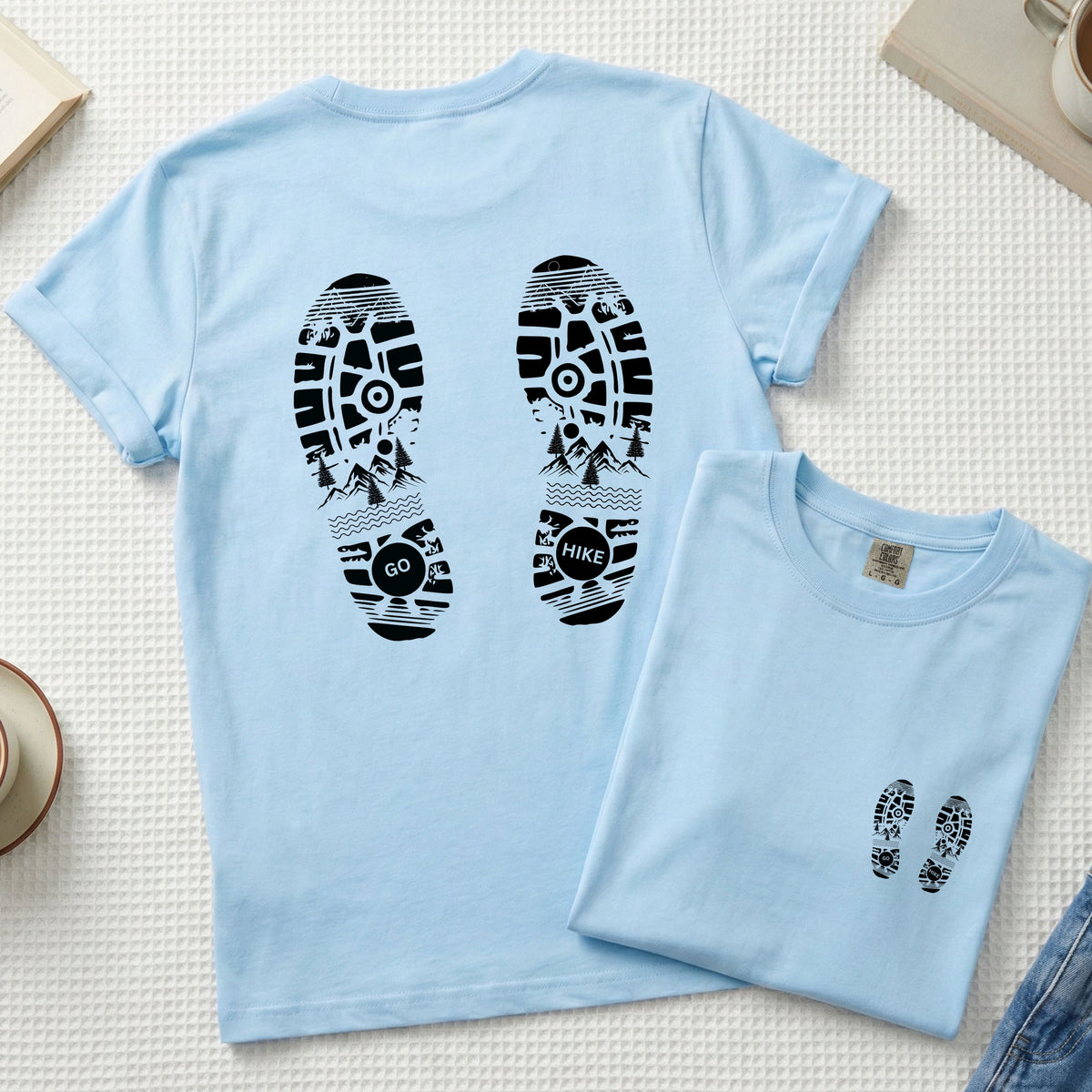 Hiking Comfort Colors® Shirt Go Hiking Shoes t-shirt gift for hiker Unisex garment-dyed heavyweight t-shirt