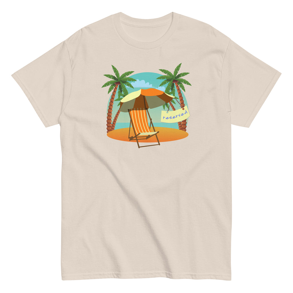Beach chair shirt, cute beach chair tee, gift for beach lover, coastal vacation shirt, tropical beach tee