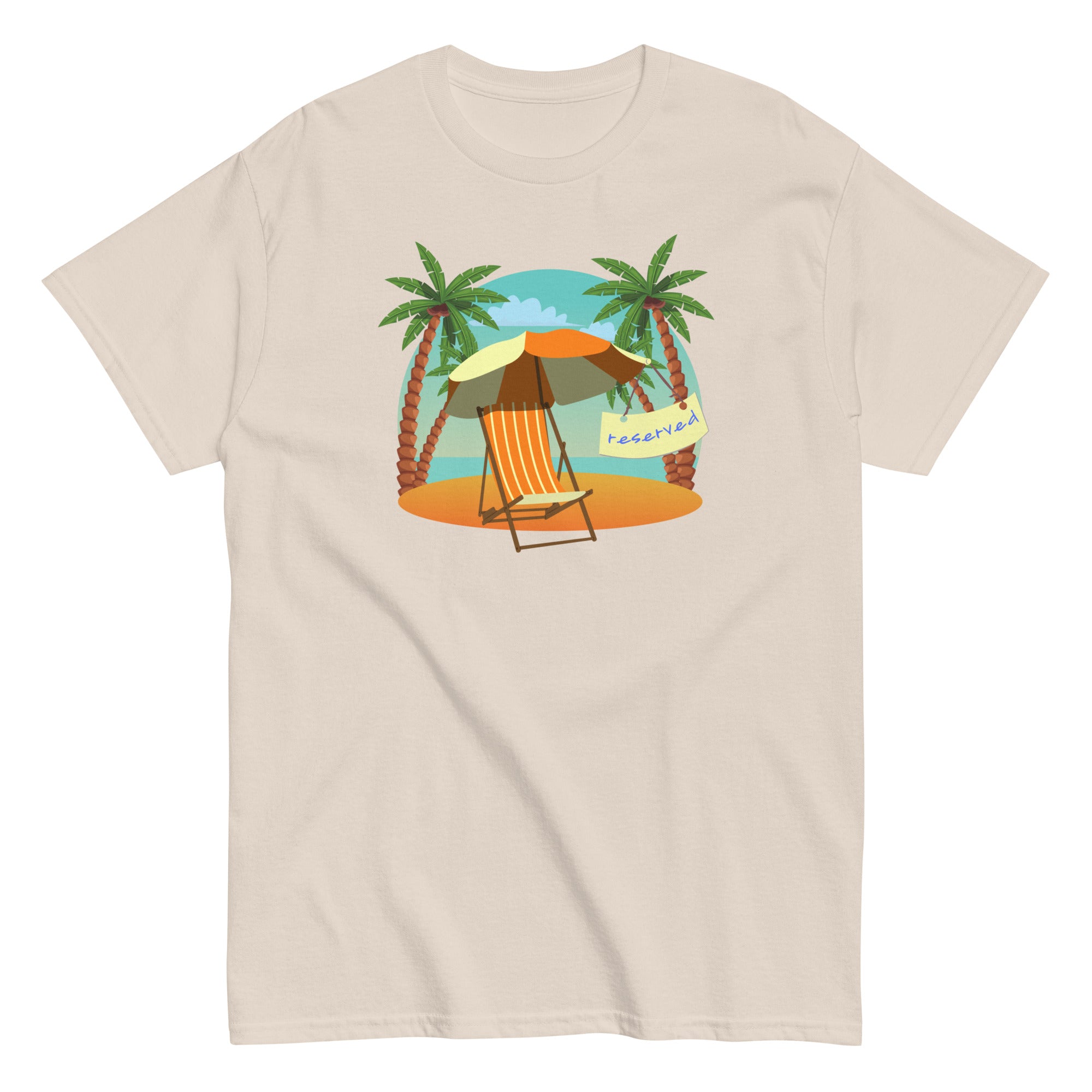 Beach chair shirt, cute beach chair tee, gift for beach lover, coastal vacation shirt, tropical beach tee