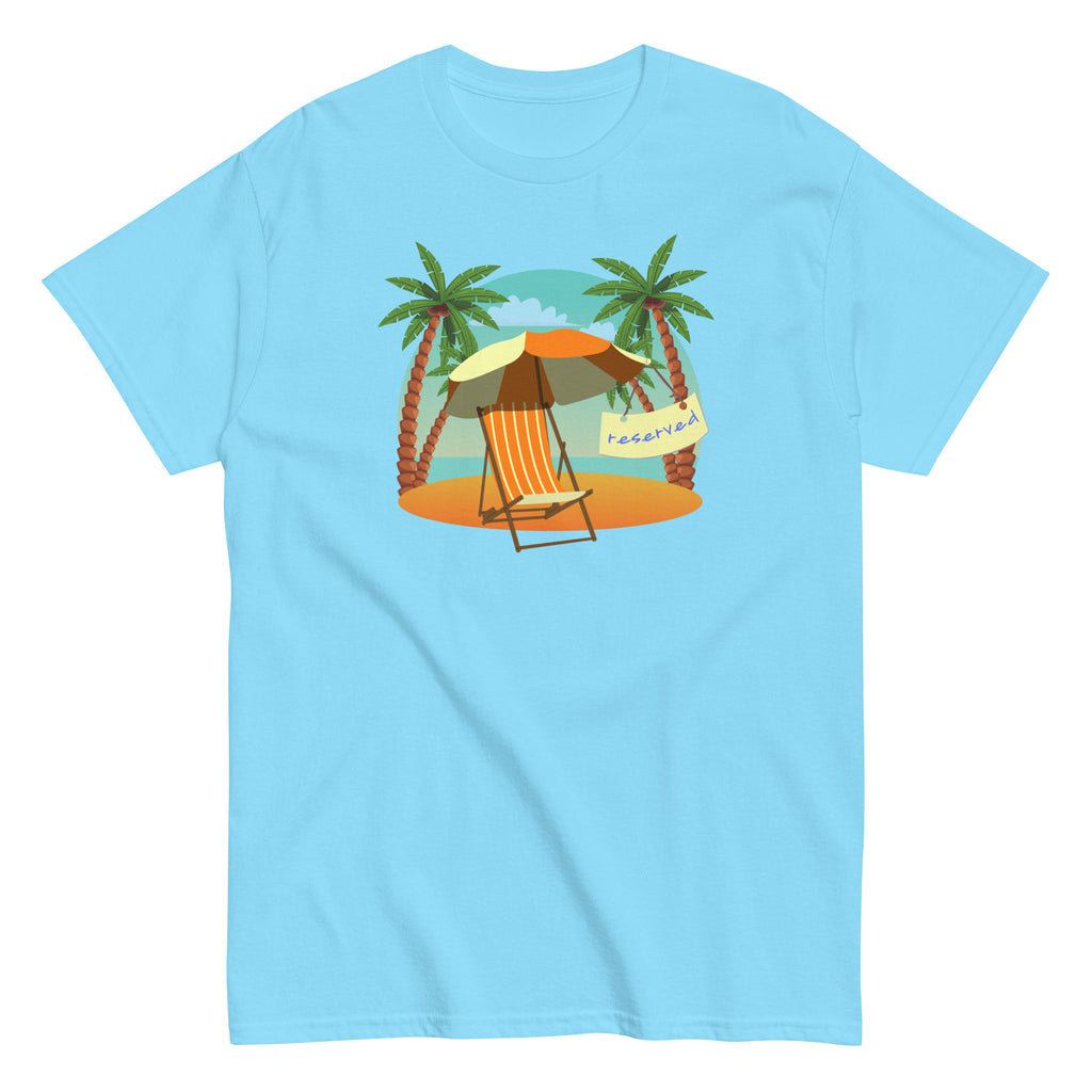 Beach chair shirt, cute beach chair tee, gift for beach lover, coastal vacation shirt, tropical beach tee