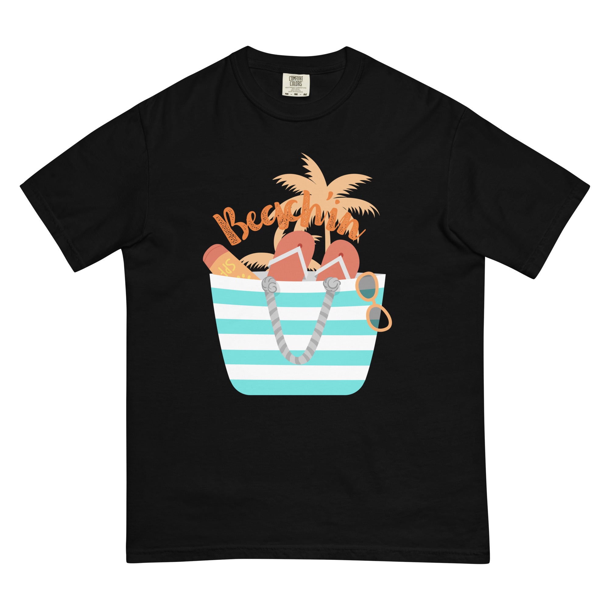 Beach Summer Shirt, Beachin' Cotton garment-dyed heavyweight t-shirt