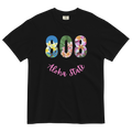 Aloha State Shirt, 808 Shirt, Hawaii State Shirt, 808 Aloha State Tshirt, Plumeria flowers Hawaii Unisex garment-dyed heavyweight t-shirtUnisex garment-dyed heavyweight t-shirt