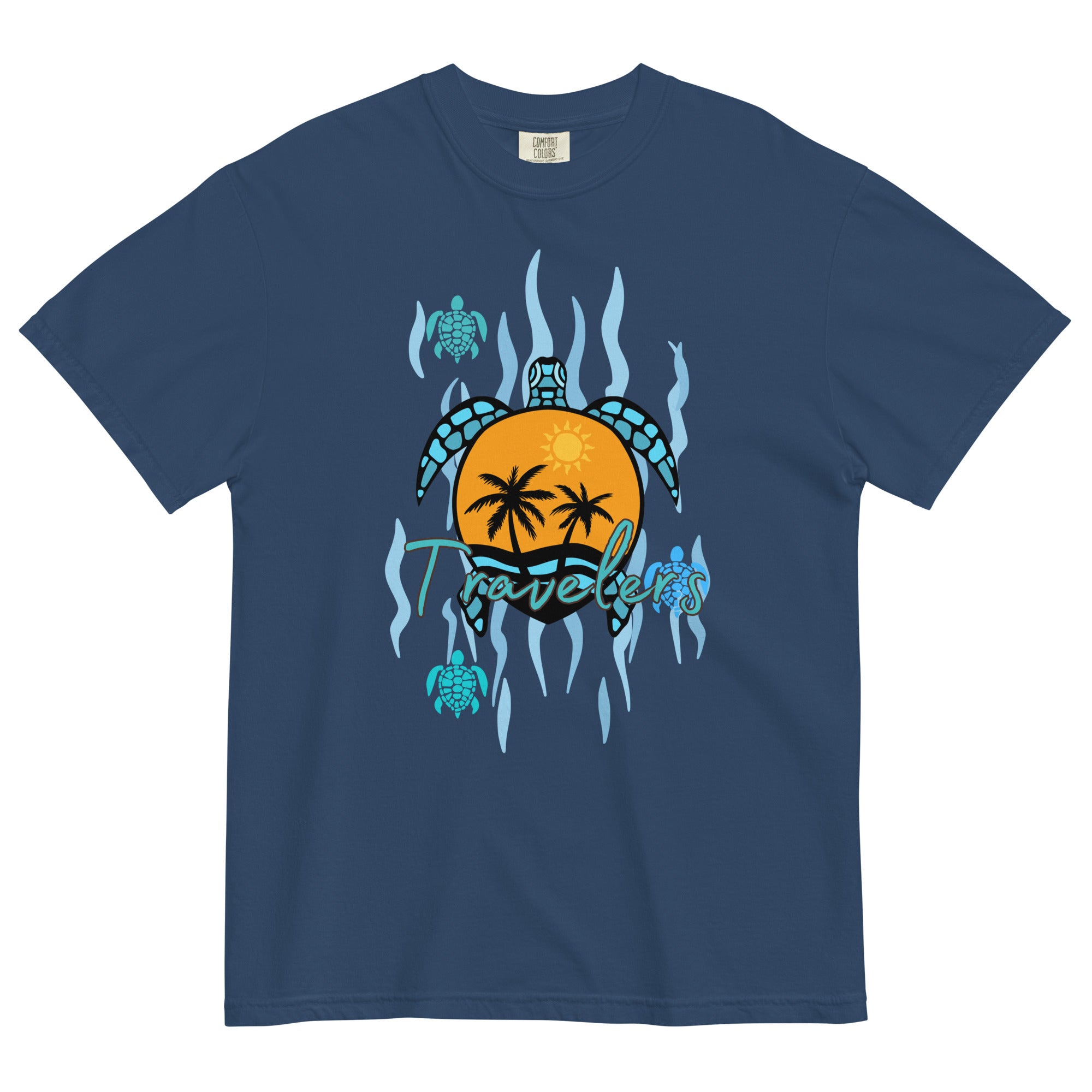 Sea Turtles Shirt, Sea turtle tees, gift for turtle lover, Hawaii sea turtle shirt, Ocean lover gift, Unisex garment-dyed heavyweight t-shirt