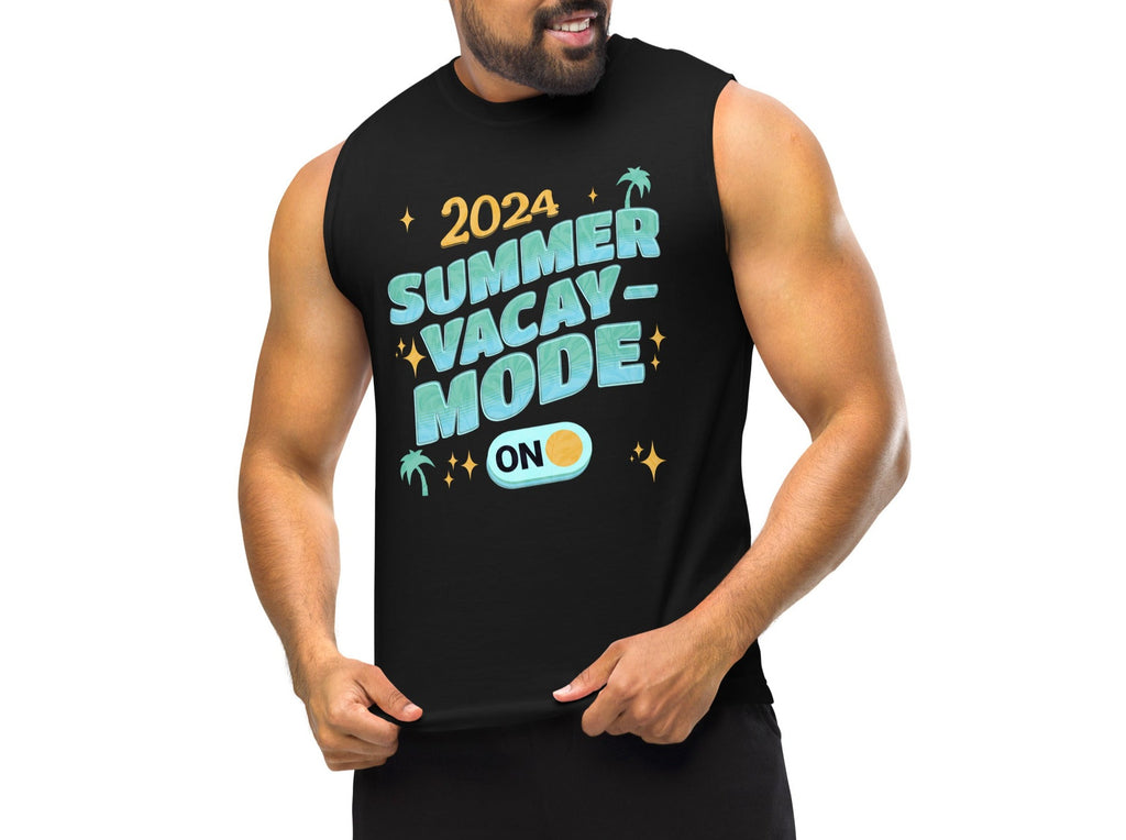 Summer muscle shirt, Summer vacation shirt, gift for teacher, gift for runner, Summer travel shirt, Vacation Muscle Shirt