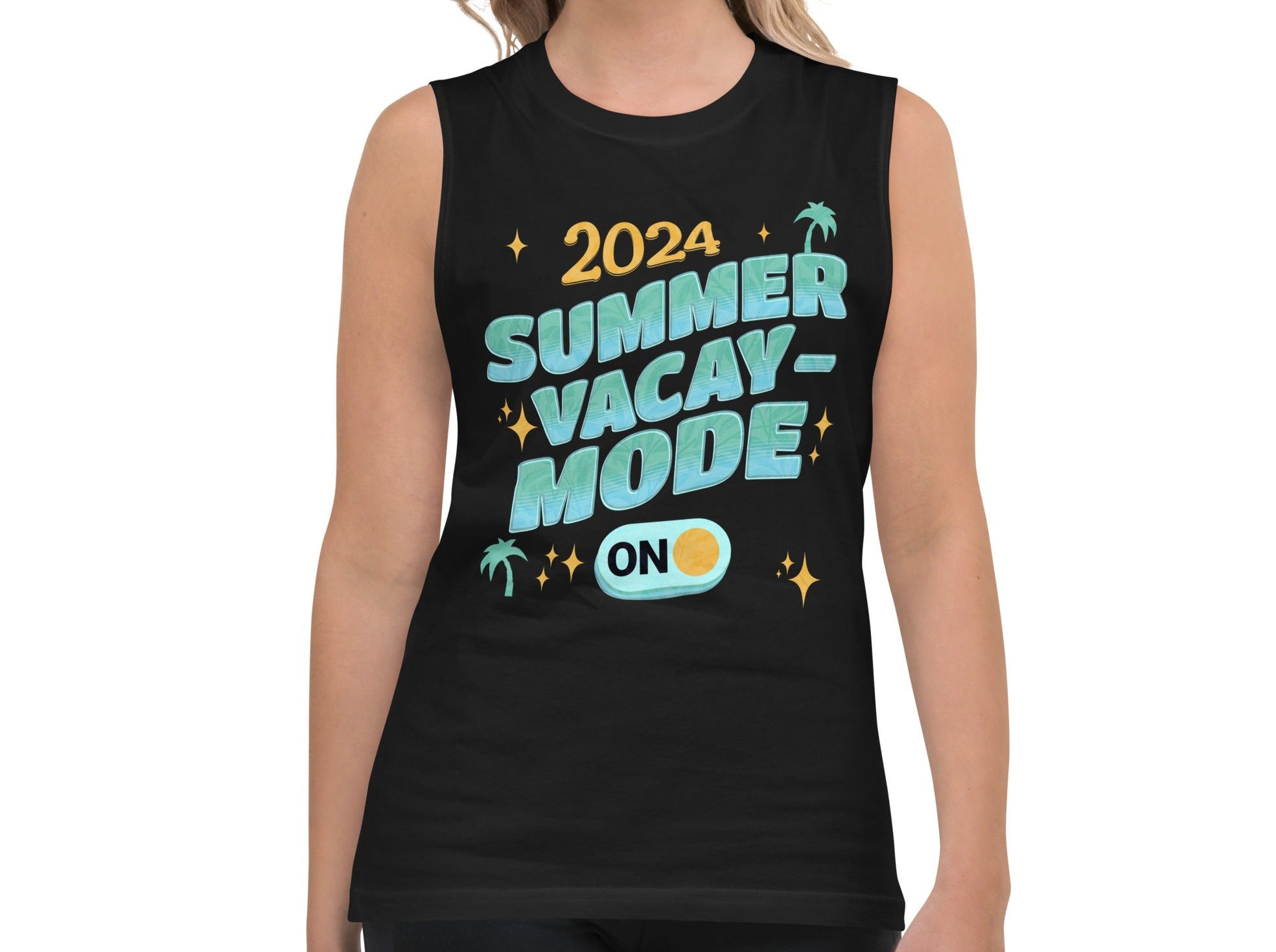Summer muscle shirt, Summer vacation shirt, gift for teacher, gift for runner, Summer travel shirt, Vacation Muscle Shirt