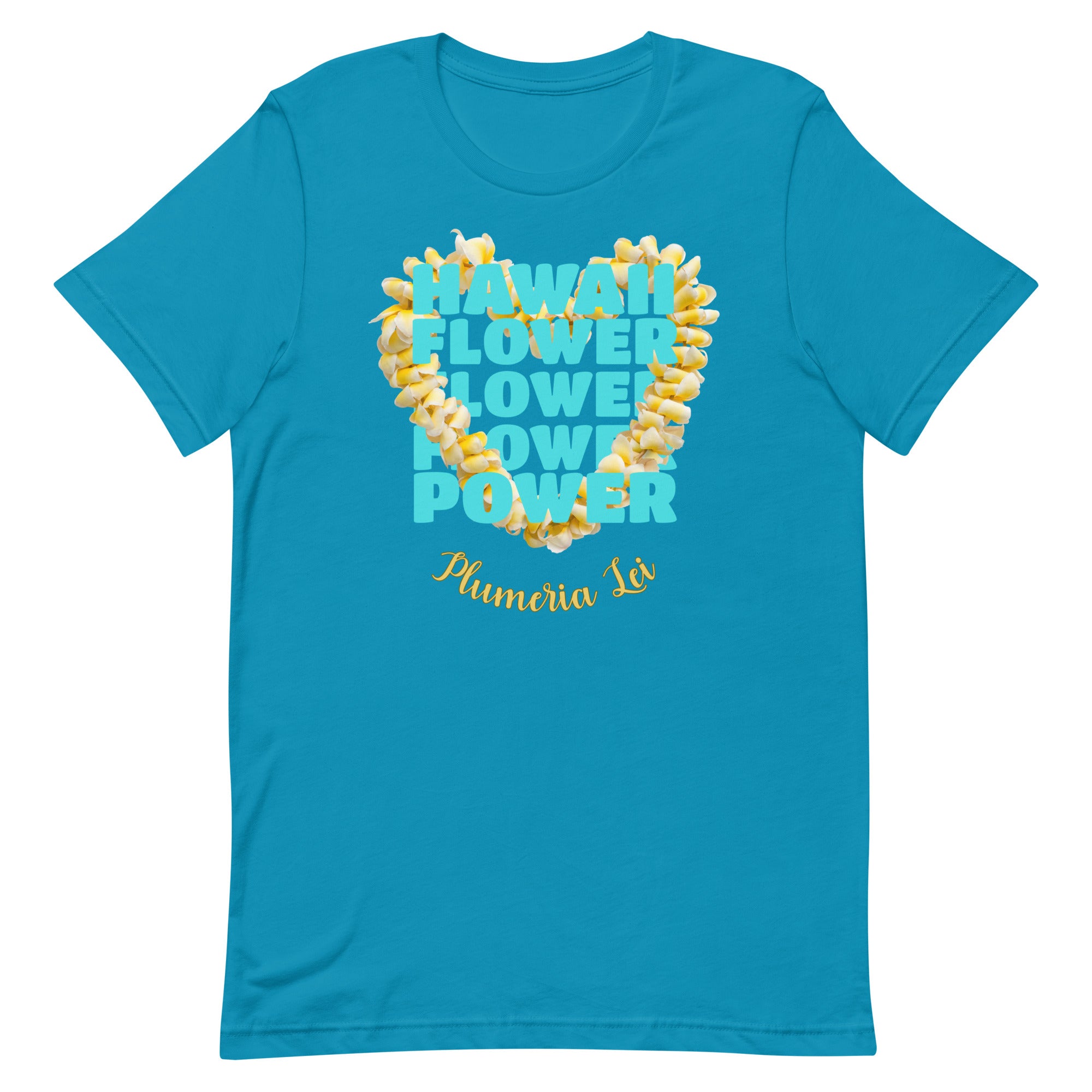 Hawaii plumeria shirt, Hawaii flower power shirt, Plumeria Lei Shirt, gift for Hawaii lover, gift for Plumeria lover Unisex t-shirtUnisex t-shirt