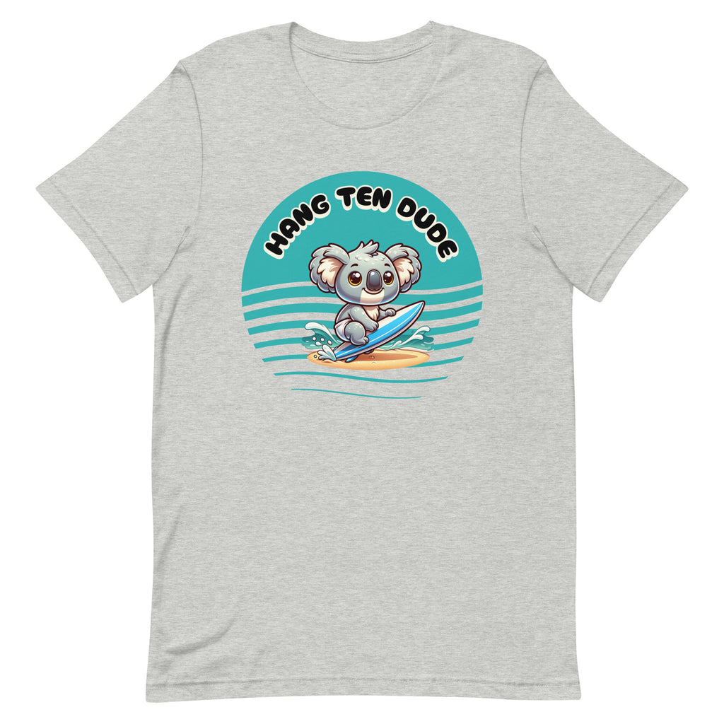 Koala Surfer Shirt, Surfing Koala Shirt, Koala bear surfing t-shirt, Unisex t-shirt