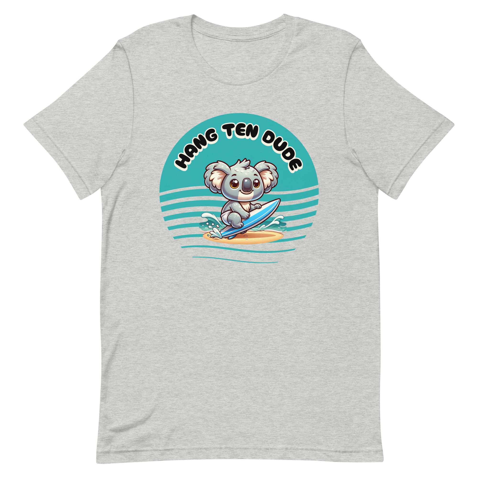 Koala Surfer Shirt, Surfing Koala Shirt, Koala bear surfing t-shirt, Unisex t-shirt