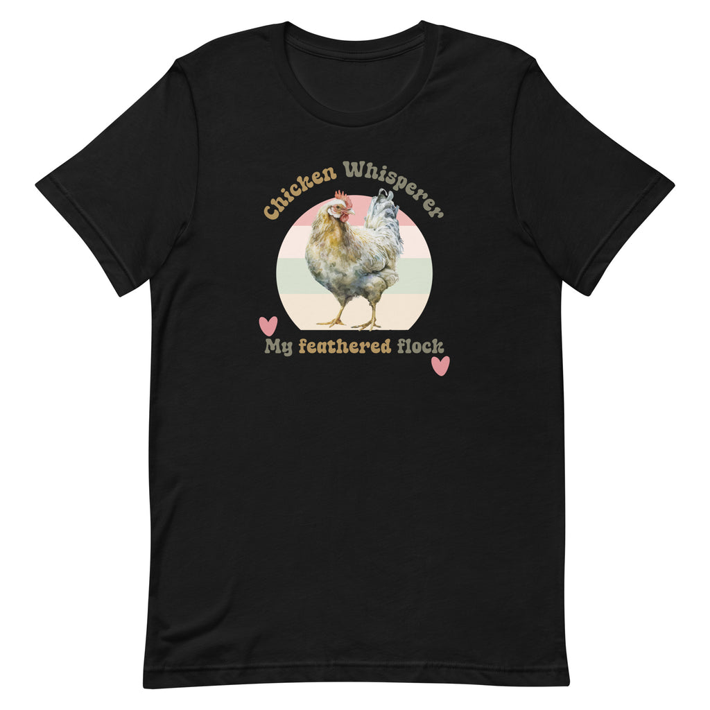 Funny Chicken Shirt, Retro Chicken shirt, Funny Chicken Whisperer tee, gift for chicken lover, chicken farmer giftUnisex t-shirt
