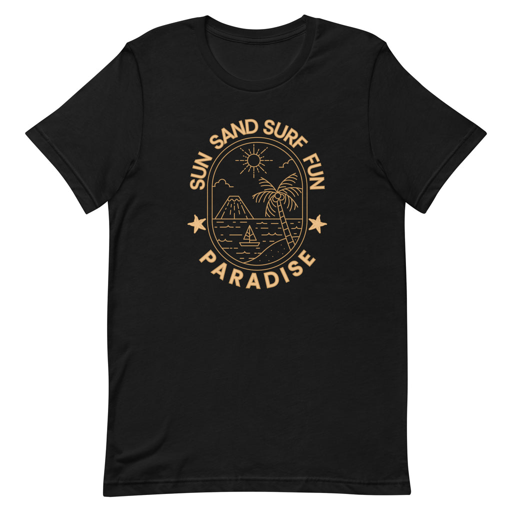 Sun Sand Surf Shirt, Beach Tshirt, Surf Shirt, unisex surfing shirt, Minimalist beach tee