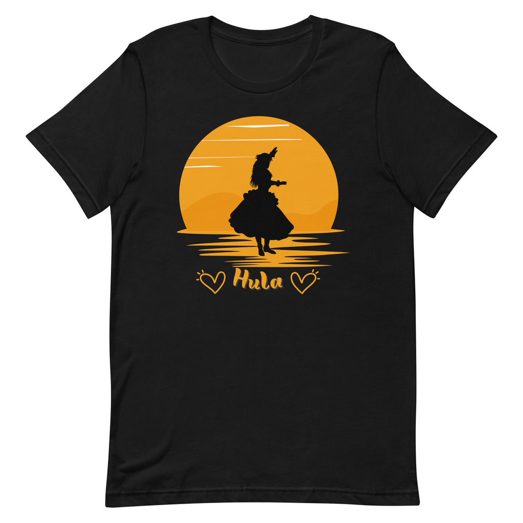 Hula Sunset Shirt, Hawaiian Hula Shirt, Hula Hawaii shirt, gift for Hula lover, Hula dance shirt, Hawaii shirts Hawaiian teesUnisex t-shirt