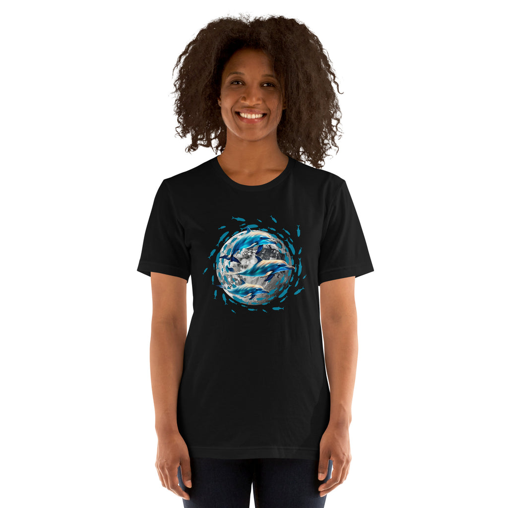 Dolphin world shirt, Ocean dolphins shirt, Ocean lover gift, Dolphin lover shirt, Dolphin Unisex t-shirt