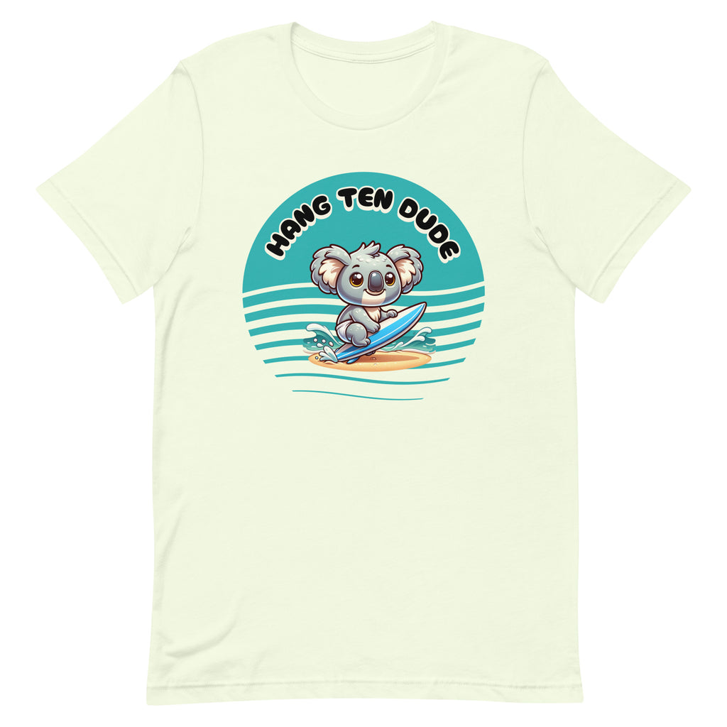 Koala Surfer Shirt, Surfing Koala Shirt, Koala bear surfing t-shirt, Unisex t-shirt