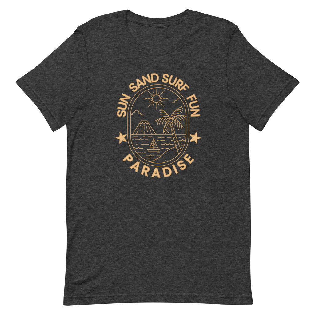 Sun Sand Surf Shirt, Beach Tshirt, Surf Shirt, unisex surfing shirt, Minimalist beach tee