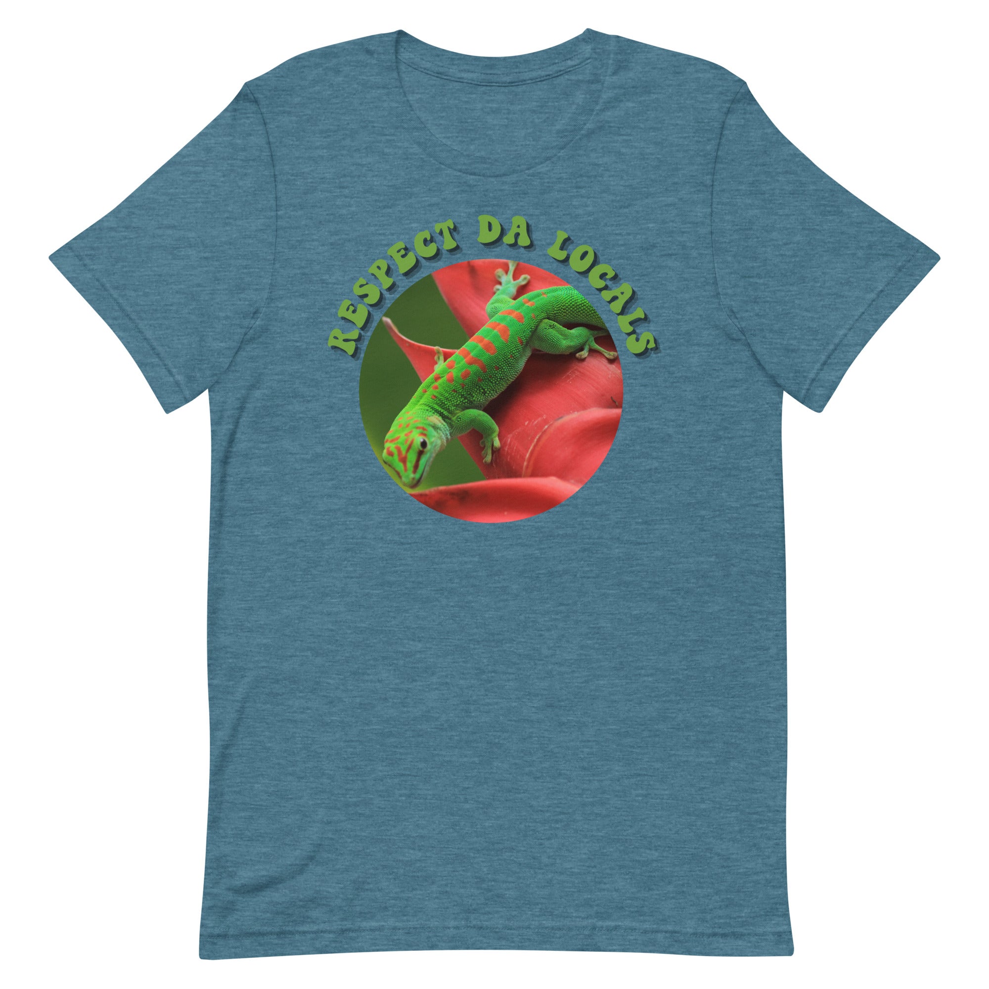 Hawaii Gecko Shirt, Cute gecko shirt, Hawaiian shirts, Respect da locals shirt, Gecko Tshirt, Gecko Unisex t-shirt