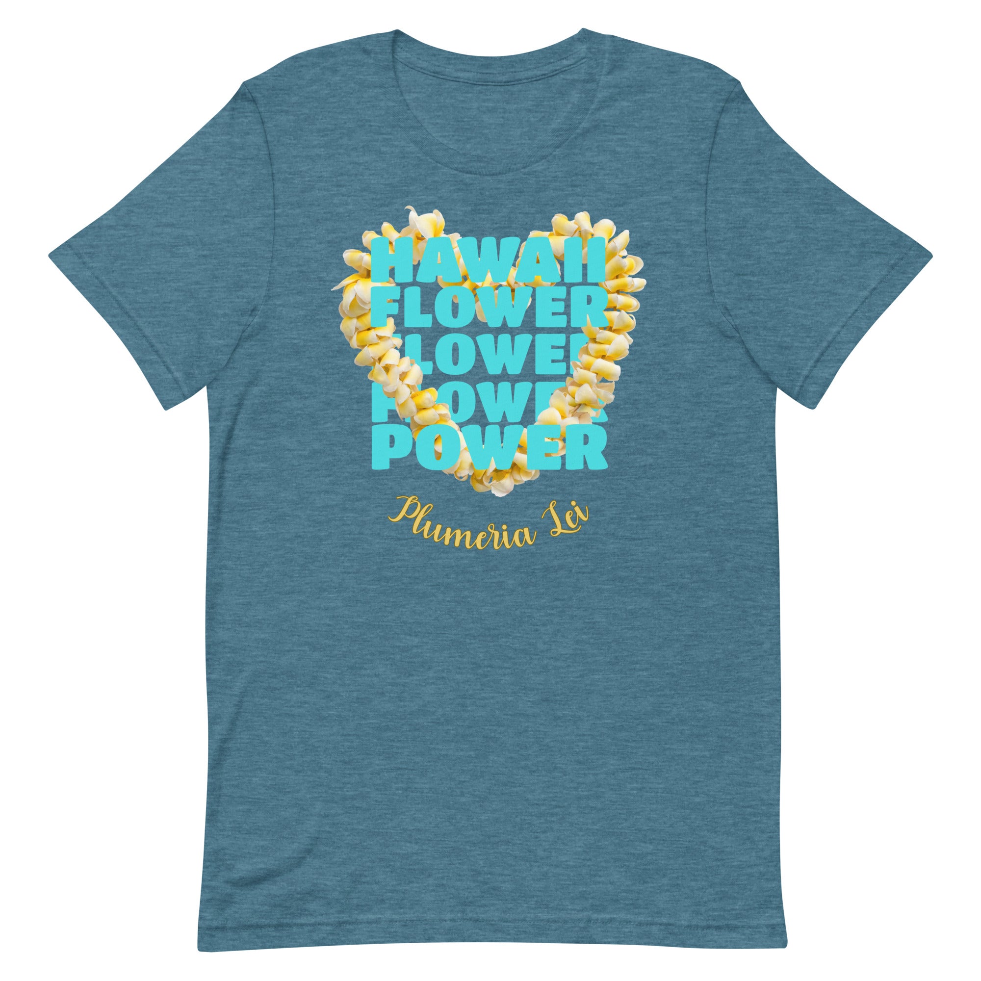 Hawaii plumeria shirt, Hawaii flower power shirt, Plumeria Lei Shirt, gift for Hawaii lover, gift for Plumeria lover Unisex t-shirtUnisex t-shirt