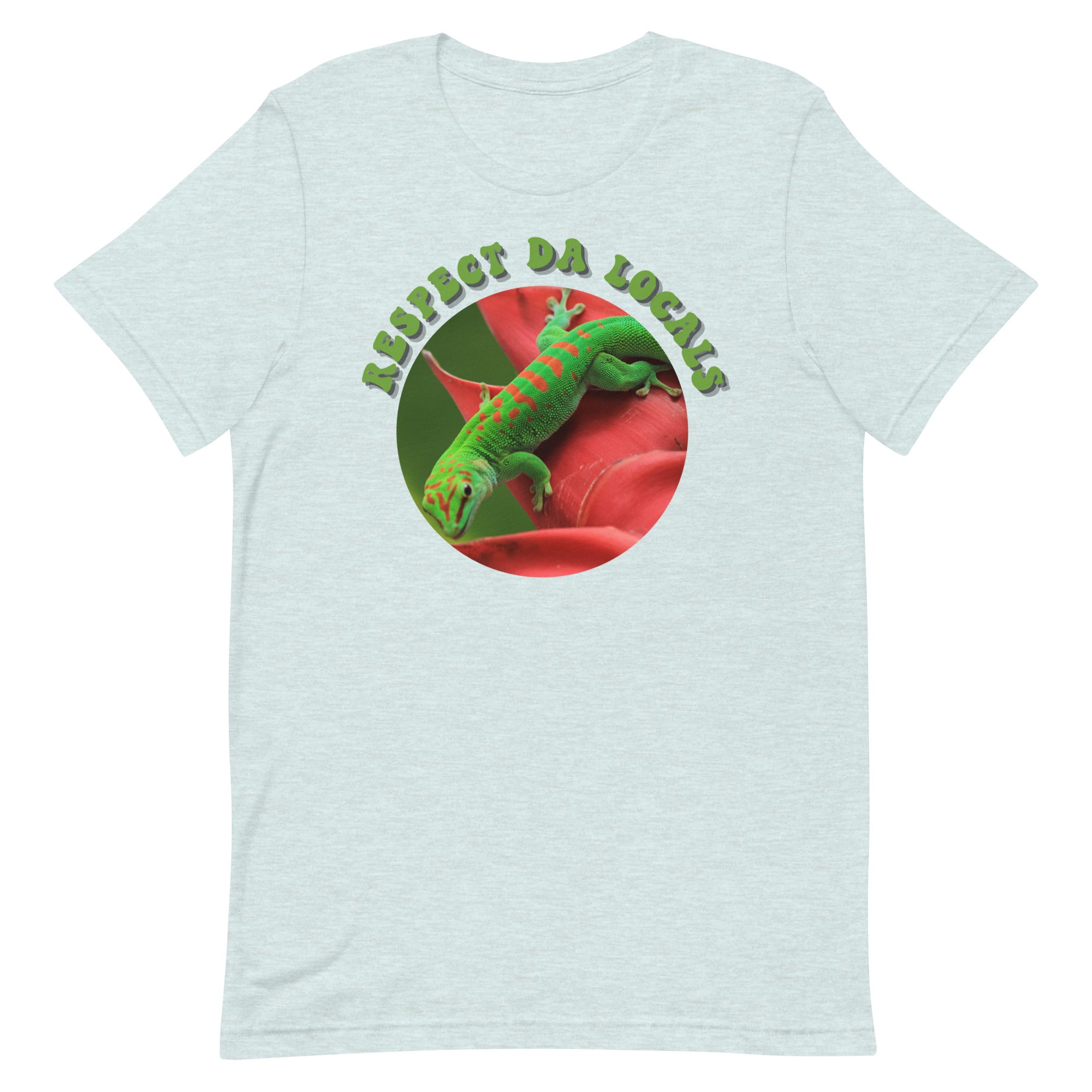 Hawaii Gecko Shirt, Cute gecko shirt, Hawaiian shirts, Respect da locals shirt, Gecko Tshirt, Gecko Unisex t-shirt