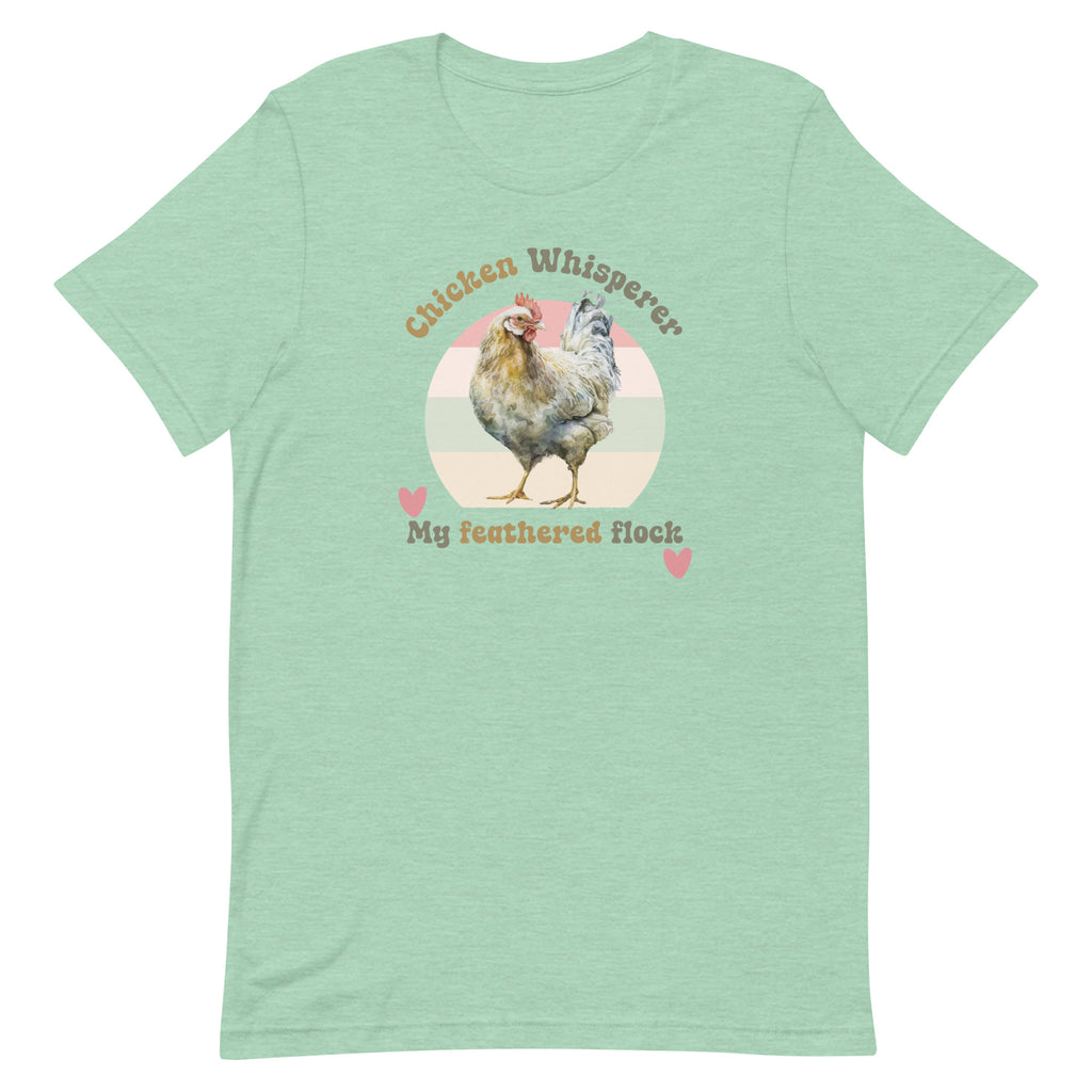 Funny Chicken Shirt, Retro Chicken shirt, Funny Chicken Whisperer tee, gift for chicken lover, chicken farmer giftUnisex t-shirt