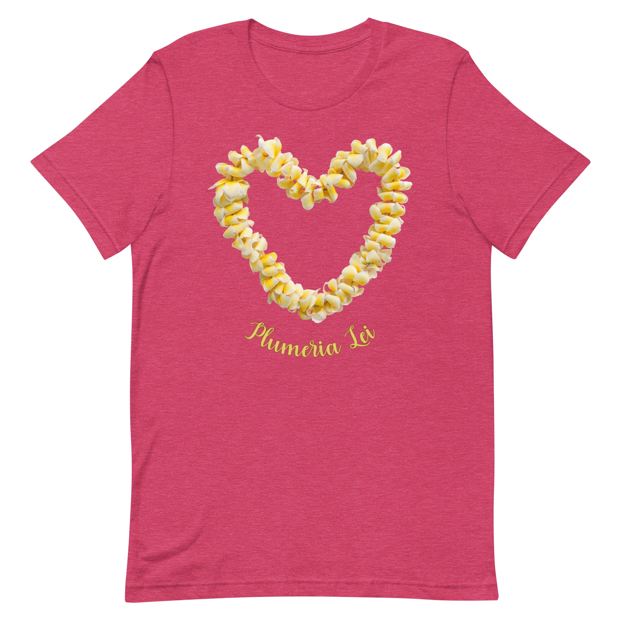 Plumeria Lei Shirt, Hawaii flowers shirt, Flower lei shirt, Hawaiian tees, gift for Hawaii lover, plumeria lover gift, tropical flowers giftUnisex t-shirt