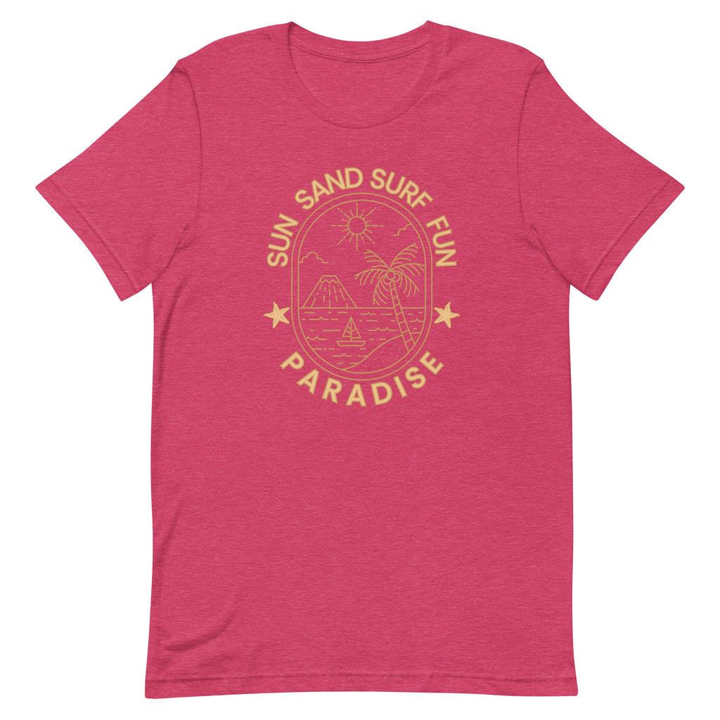 Sun Sand Surf Shirt, Beach Tshirt, Surf Shirt, unisex surfing shirt, Minimalist beach tee