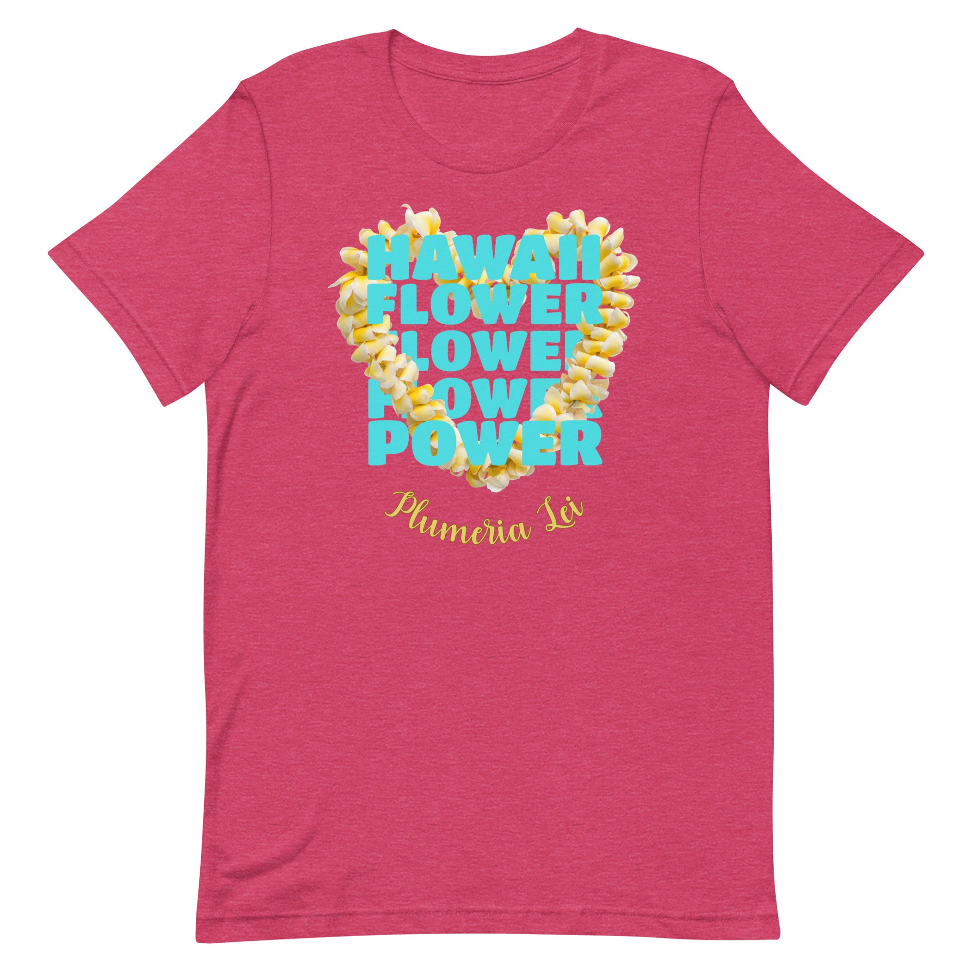 Hawaii plumeria shirt, Hawaii flower power shirt, Plumeria Lei Shirt, gift for Hawaii lover, gift for Plumeria lover Unisex t-shirtUnisex t-shirt