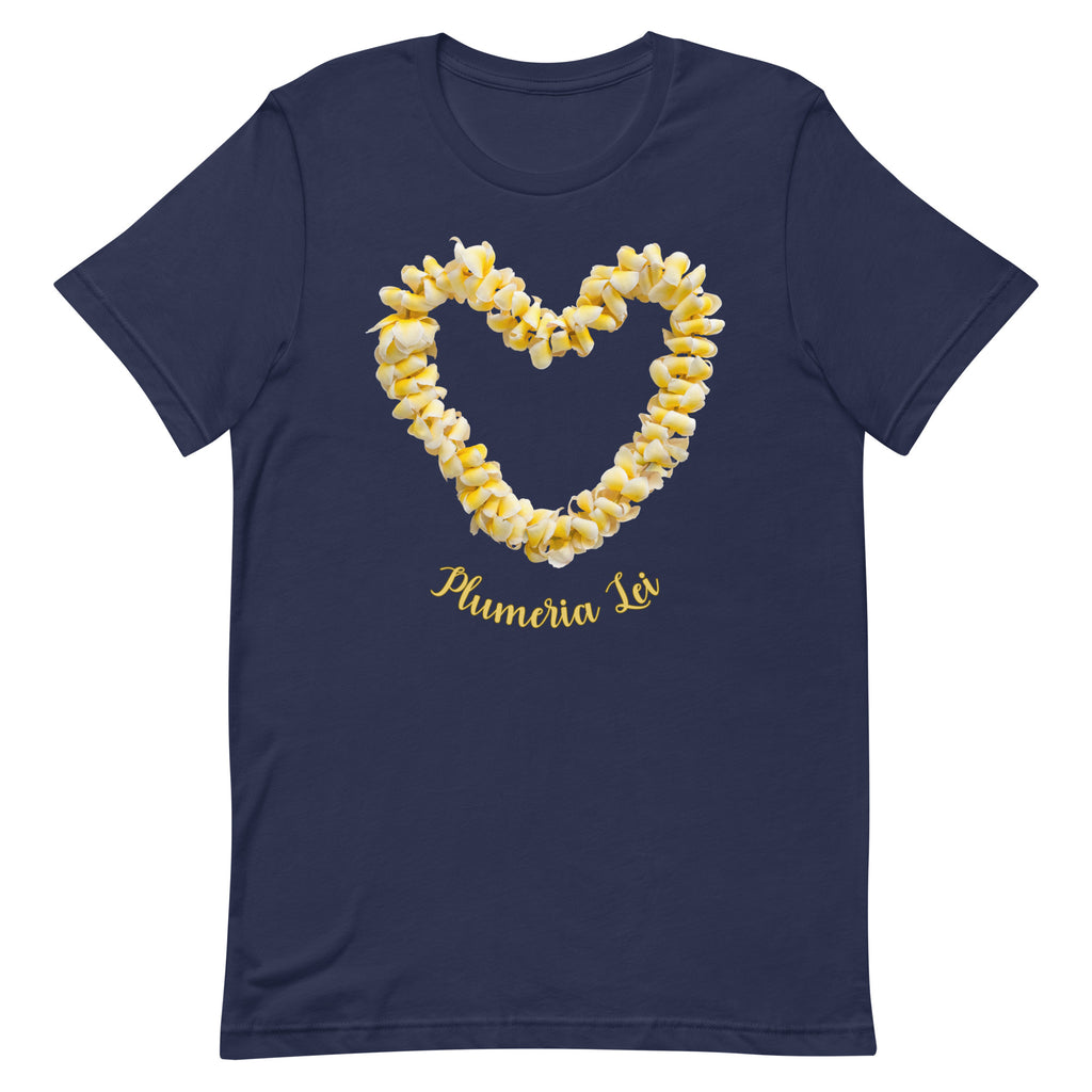 Plumeria Lei Shirt, Hawaii flowers shirt, Flower lei shirt, Hawaiian tees, gift for Hawaii lover, plumeria lover gift, tropical flowers giftUnisex t-shirt