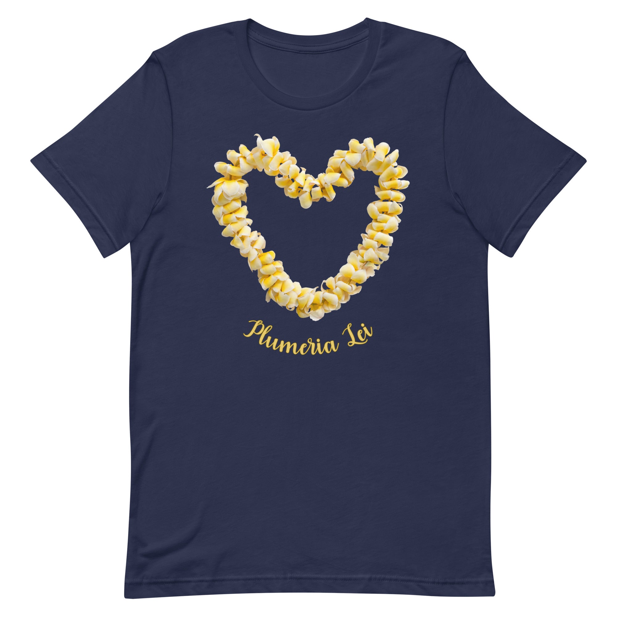 Plumeria Lei Shirt, Hawaii flowers shirt, Flower lei shirt, Hawaiian tees, gift for Hawaii lover, plumeria lover gift, tropical flowers giftUnisex t-shirt