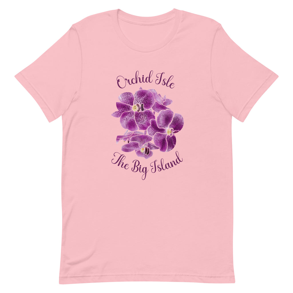 Orchids Shirt, Hawaii Orchid Shirt, The Big Island Shirt, Orchid Isle tee, Gift for Hawaii lover, gift for orchid lover, Big Island Hawaii tee