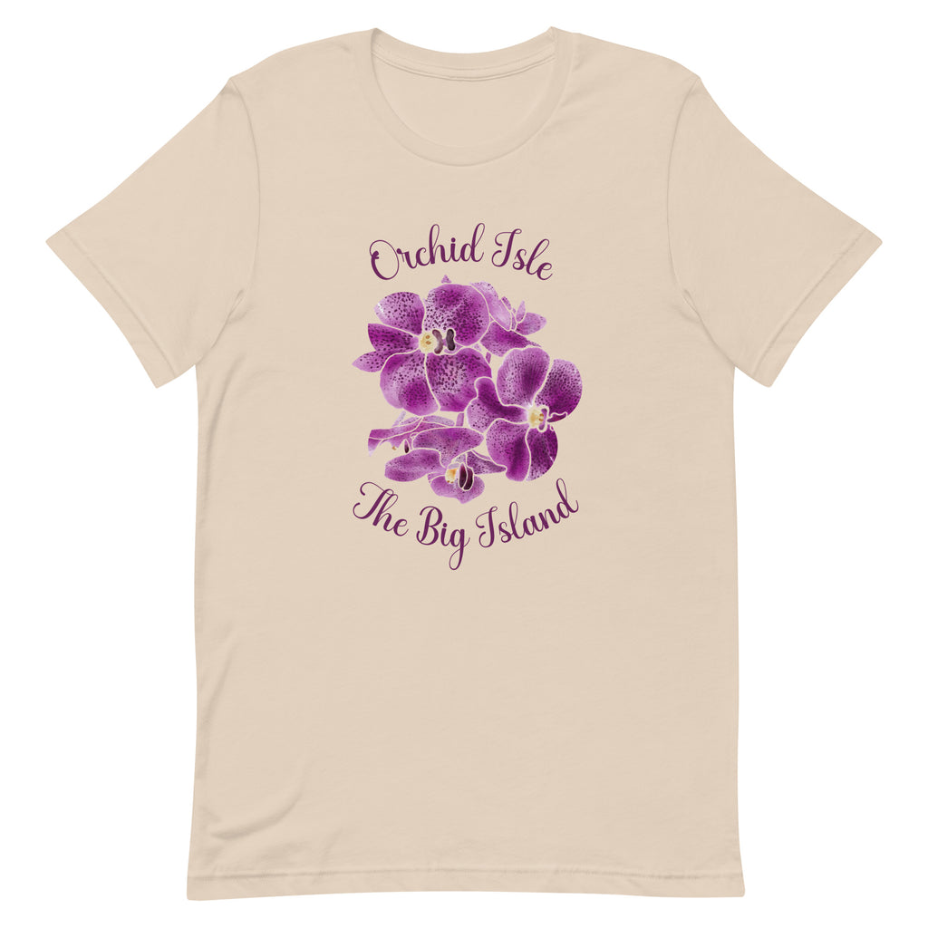 Orchids Shirt, Hawaii Orchid Shirt, The Big Island Shirt, Orchid Isle tee, Gift for Hawaii lover, gift for orchid lover, Big Island Hawaii tee