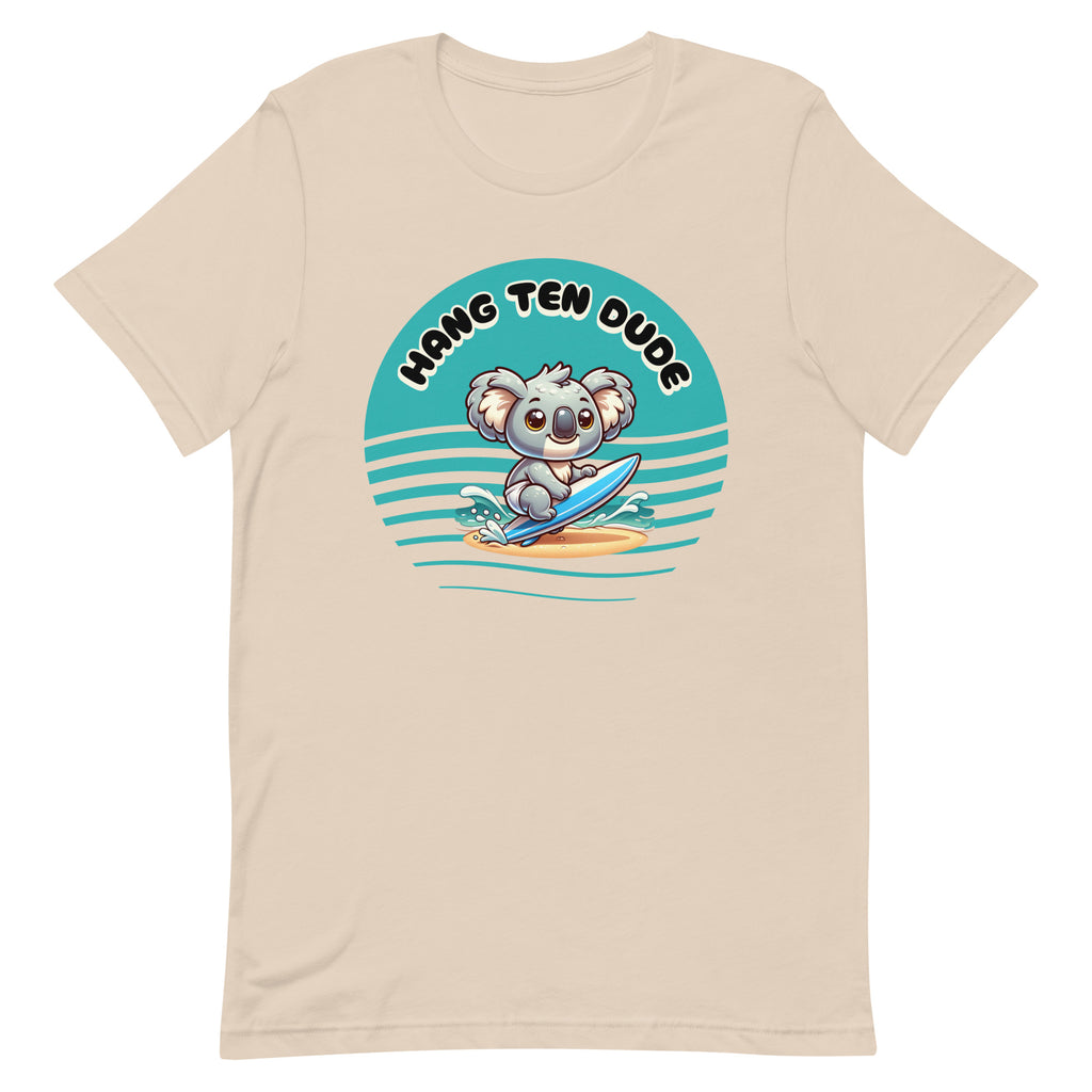 Koala Surfer Shirt, Surfing Koala Shirt, Koala bear surfing t-shirt, Unisex t-shirt