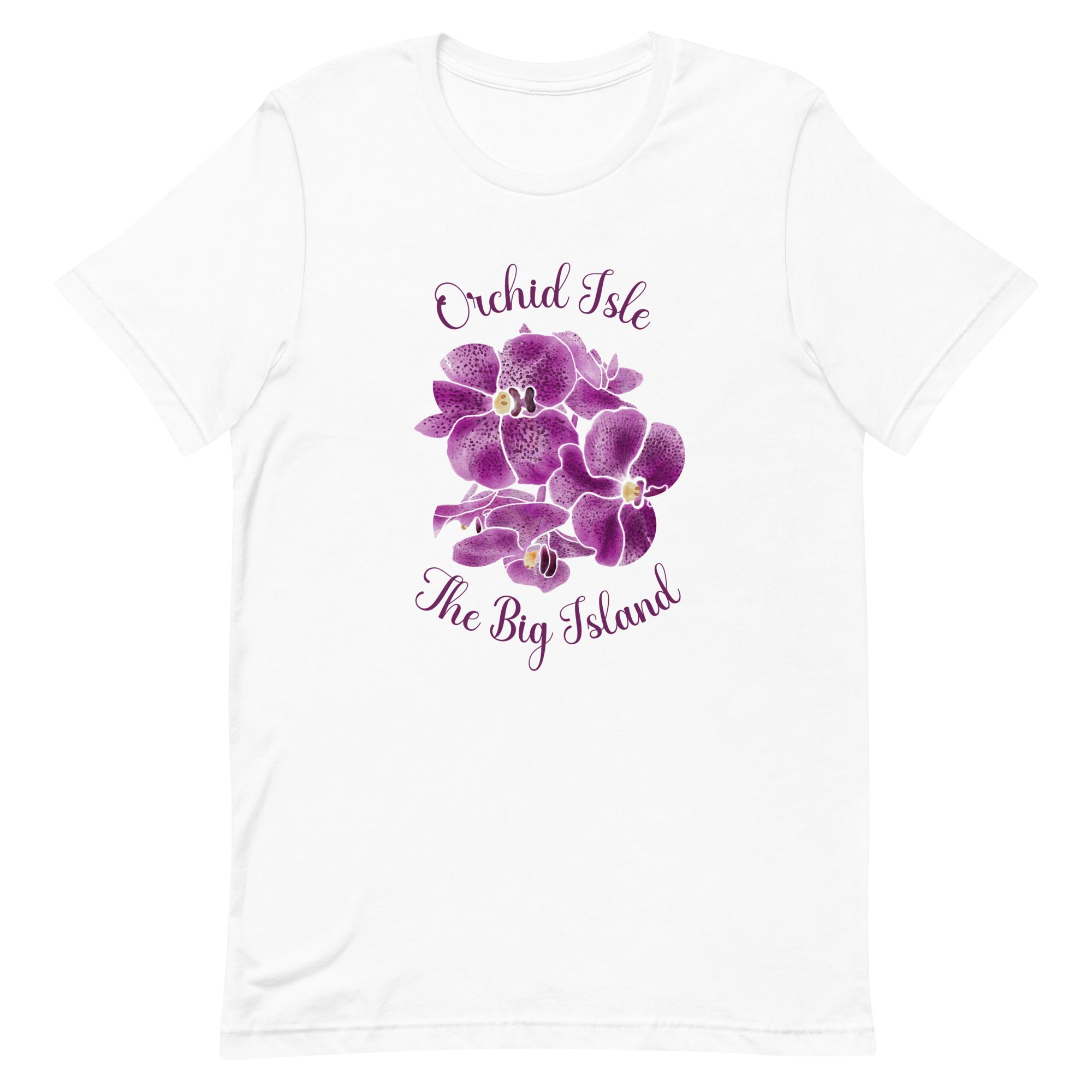Orchids Shirt, Hawaii Orchid Shirt, The Big Island Shirt, Orchid Isle tee, Gift for Hawaii lover, gift for orchid lover, Big Island Hawaii tee