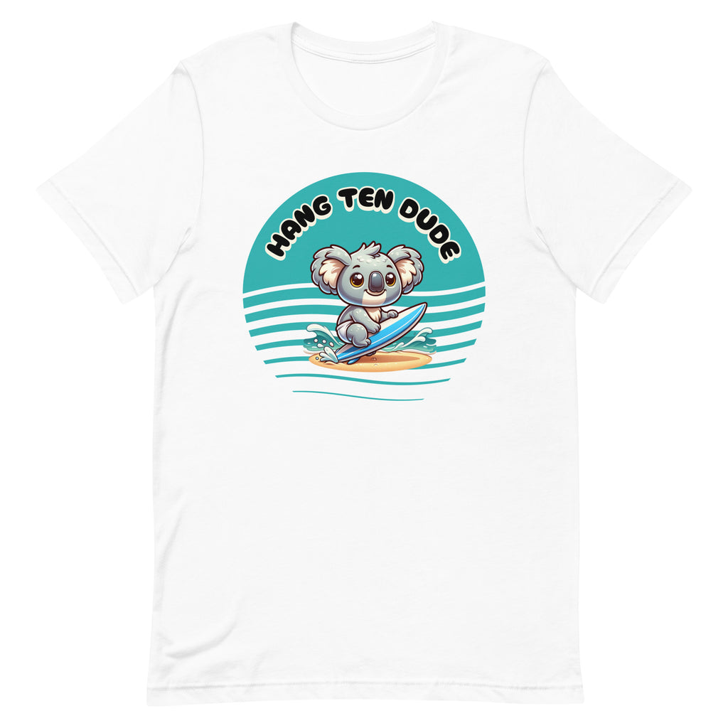 Koala Surfer Shirt, Surfing Koala Shirt, Koala bear surfing t-shirt, Unisex t-shirt