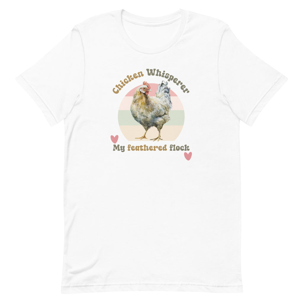 Funny Chicken Shirt, Retro Chicken shirt, Funny Chicken Whisperer tee, gift for chicken lover, chicken farmer giftUnisex t-shirt