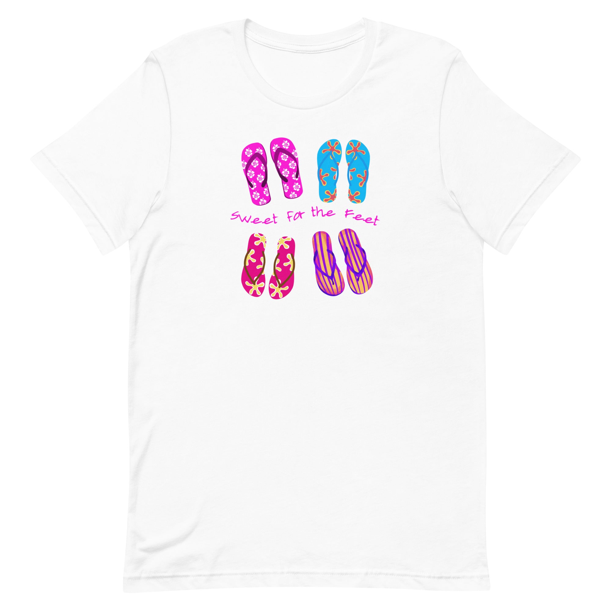 Flip Flops Shirt, Sweet for the feet shirt, Beach slippers summer shirt, gift for beach lover, Hawaii lover giftUnisex t-shirt