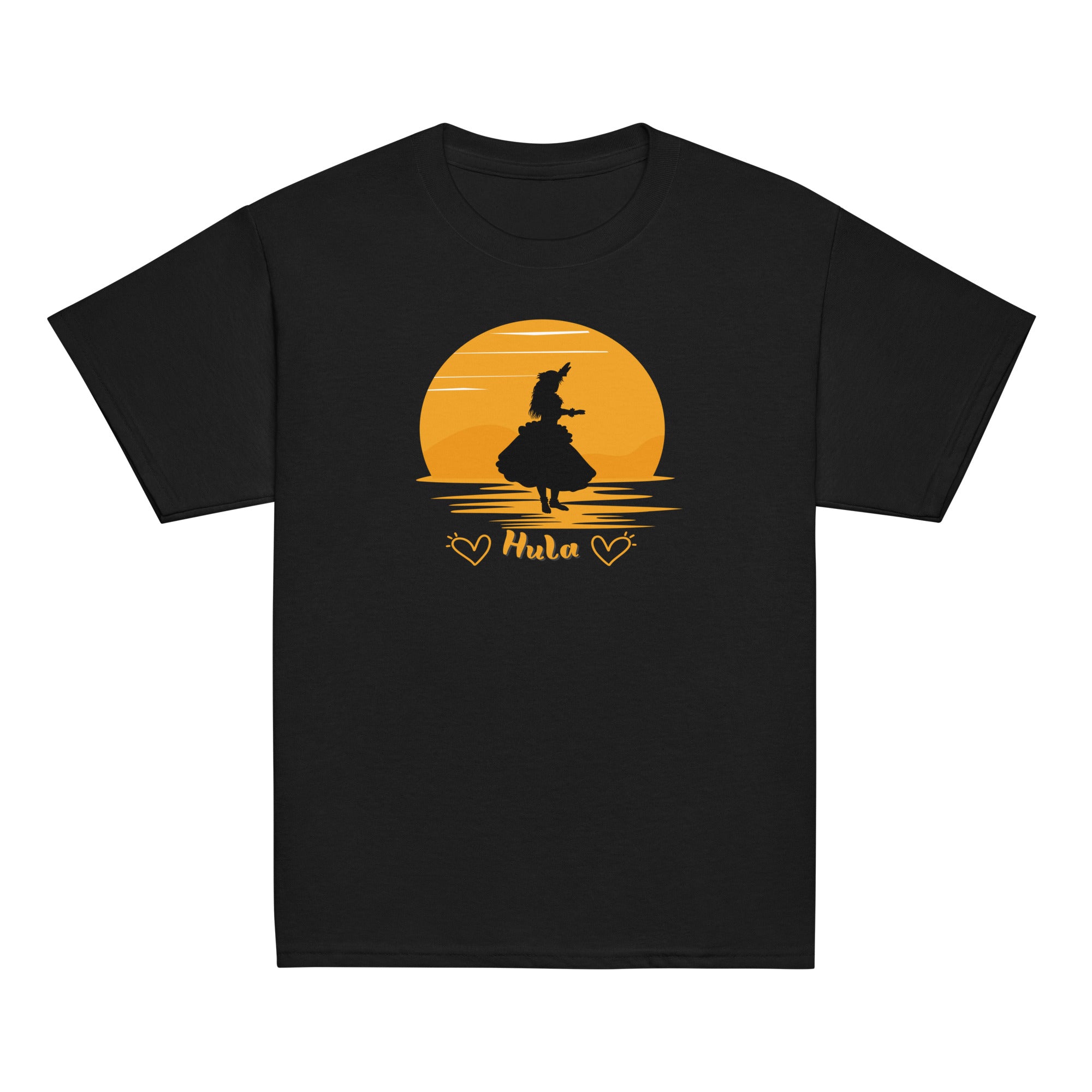 Hula girl shirt, Youth hula dancer shirt, Kids Hawaii hula shirt, hula sunset Hawaii Youth classic tee